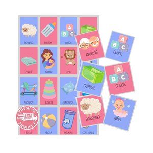 Juegos Para Baby Shower En Español 100 Tableros Loteria Revelacion De Sexo